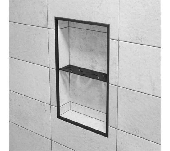Étagère murale pour niche Kerdi board SHELF-N-S1 30x8.7cm CURVE D6 SCHLUTER - 24