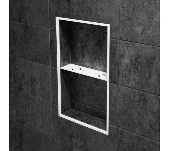 Étagère murale pour niche Kerdi board SHELF-N-S1 30x8.7cm CURVE D6 SCHLUTER - 27