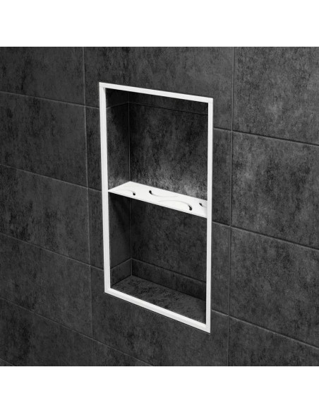Étagère murale pour niche Kerdi board SHELF-N-S1 30x8.7cm CURVE D6 SCHLUTER - 27
