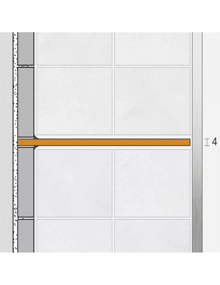 Étagère murale pour niche Kerdi board SHELF-N-S1 30x8.7cm SQUARE D3 SCHLUTER - 20