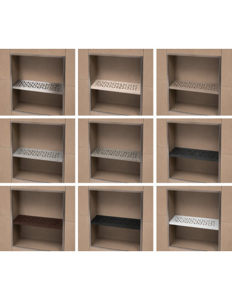 Étagère murale pour niche Kerdi board SHELF-N-S1 30x8.7cm FLORAL D5 SCHLUTER - 31