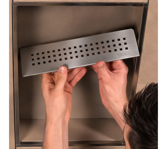 Étagère murale pour niche Kerdi board SHELF-N-S1 30x8.7cm SQUARE D3 SCHLUTER - 21