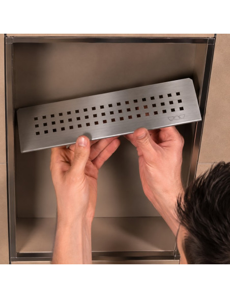 Étagère murale pour niche Kerdi board SHELF-N-S1 30x8.7cm SQUARE D3 SCHLUTER - 21