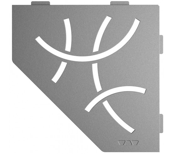 Tablette d'angle de douche SHELF-E-S2 19,5x19,5cm CURVE D6 SCHLUTER - 11
