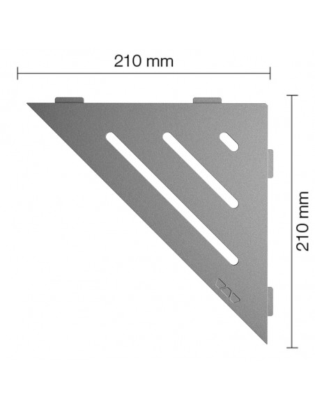 Tablette d'angle de douche SHELF-E-S1 21x21cm WAVE D10 SCHLUTER - 9