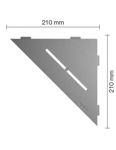 Tablette d'angle de douche SHELF-E-S1 21x21cm PURE D7 SCHLUTER - 13