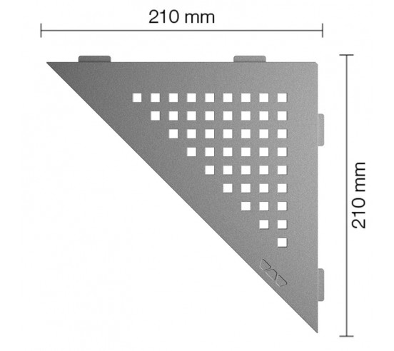 Tablette d'angle de douche SHELF-E-S1 21x21cm SQUARE D3 SCHLUTER - 10