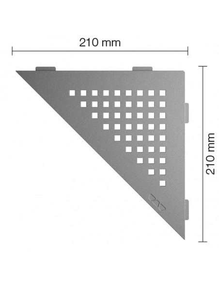 Tablette d'angle de douche SHELF-E-S1 21x21cm SQUARE D3 SCHLUTER - 10