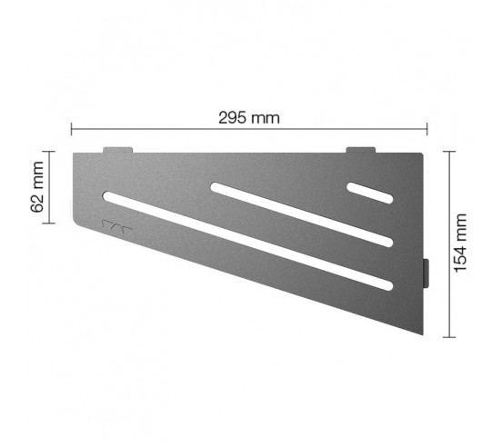 Tablette d'angle de douche SHELF-E-S3 29.5x15.4cm WAVE D10 SCHLUTER - 11