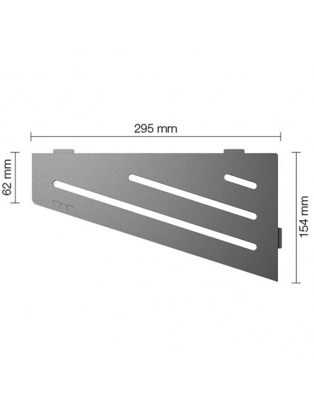 Tablette d'angle de douche SHELF-E-S3 29.5x15.4cm WAVE D10 SCHLUTER - 11