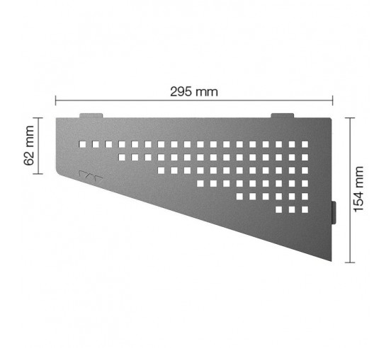 Tablette d'angle de douche SHELF-E-S3 29.5x15.4cm SQUARE D3 SCHLUTER - 10