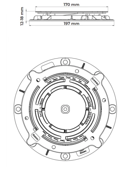 Plot réglable de 120 à 180 mm (Gamme PB) PB-0-S12 BUZON BUZON - 2