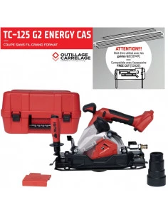 Scie circulaire TC-125 G2 18V CAS (8500 tours/min) sans batterie, ni chargeur RUBI - 1