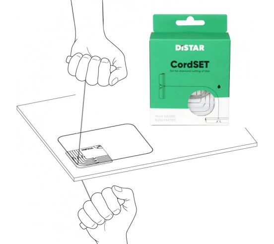 Kit CORDSET pour découpe arrondie du grès cérame DISTAR - 1