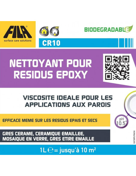 Nettoyant pour résidus époxy 1L CR10 FILA - 3