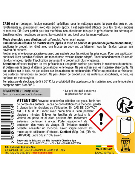 Nettoyant pour résidus époxy 1L CR10 FILA - 4