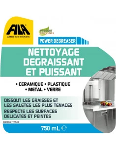Nettoyant dégraissant puissant 750ml en spray (mousse active) POWER DEGREASER FILA - 1 2