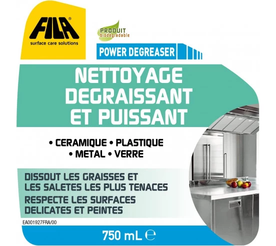 Nettoyant dégraissant puissant 750ml en spray (mousse active) POWER DEGREASER FILA - 2