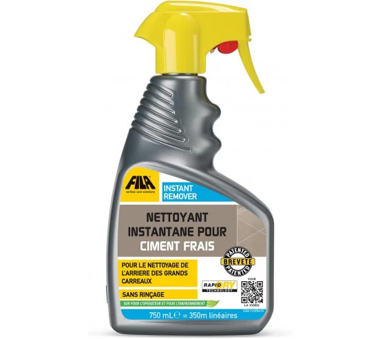 Nettoyant instantané pour enduit de ciment 750ml en spray INSTANT REMOVER FILA - 1