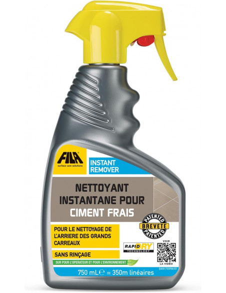 Nettoyant instantané pour enduit de ciment 750ml en spray INSTANT REMOVER FILA - 1