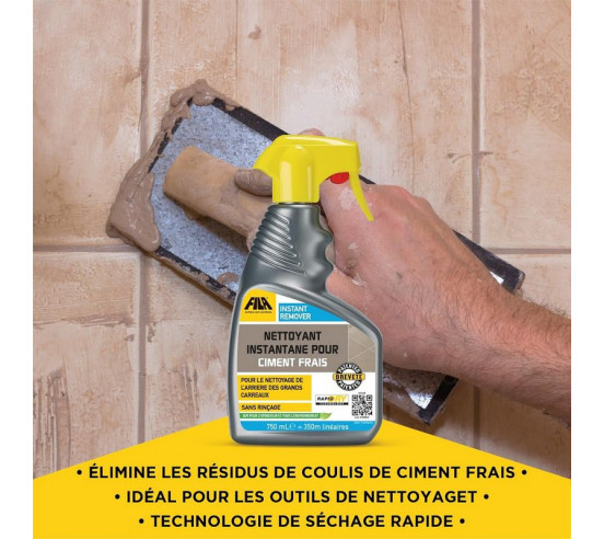Nettoyant instantané pour enduit de ciment 750ml en spray INSTANT REMOVER FILA - 4