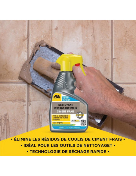 Nettoyant instantané pour enduit de ciment 750ml en spray INSTANT REMOVER FILA - 4