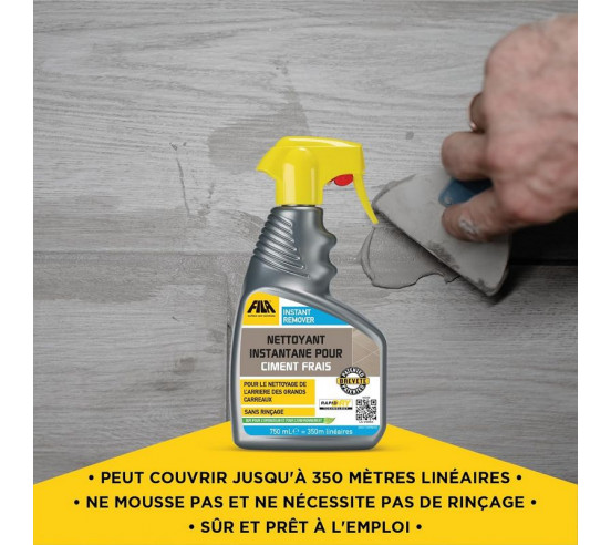 Nettoyant instantané pour enduit de ciment 750ml en spray INSTANT REMOVER FILA - 5