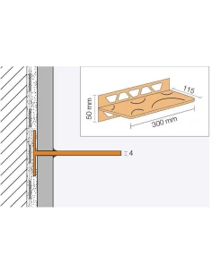 Tablette FLORAL W-S1 SCHLUTER - 1 2
