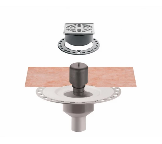 Kit Kerdi-Drain Sortie Verticale Avec grille SCHLUTER - 5
