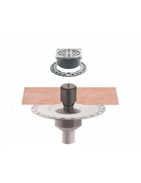 Kit Kerdi-Drain Sortie Verticale Avec grille SCHLUTER - 5