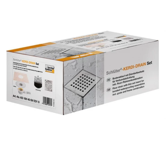 Kit Kerdi-Drain sortie horizontale Avec grille SCHLUTER - 5