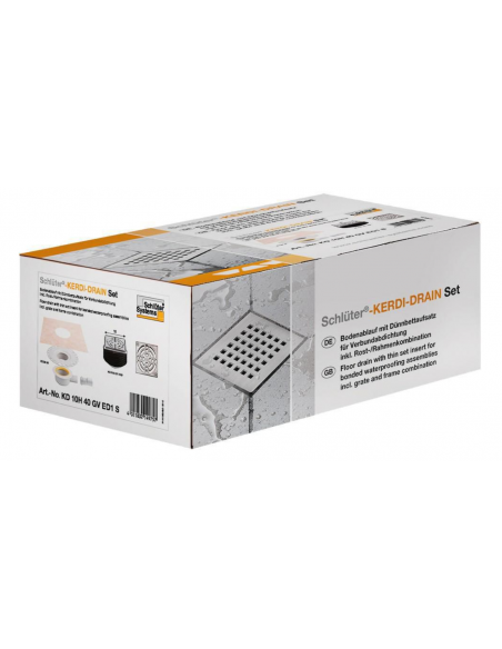 Kit Kerdi-Drain sortie horizontale Avec grille SCHLUTER - 5