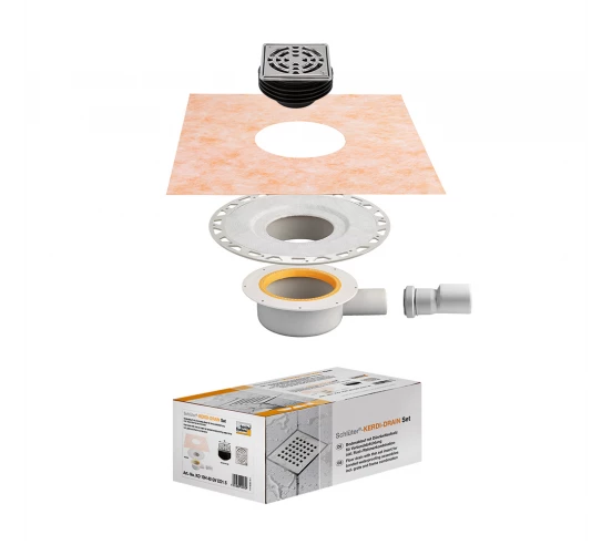 Kit Kerdi-Drain sortie horizontale Avec grille SCHLUTER - 4