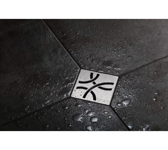 Set Grille/cadre Kerdi-Drain-Style Curve SCHLUTER - 1