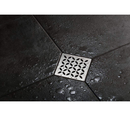 Set Grille/cadre Kerdi-Drain-Style Floral SCHLUTER - 1