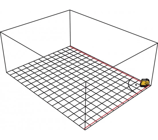 Laser FLS90 ligne de sol à 90 ° pulsé STABILA - 3