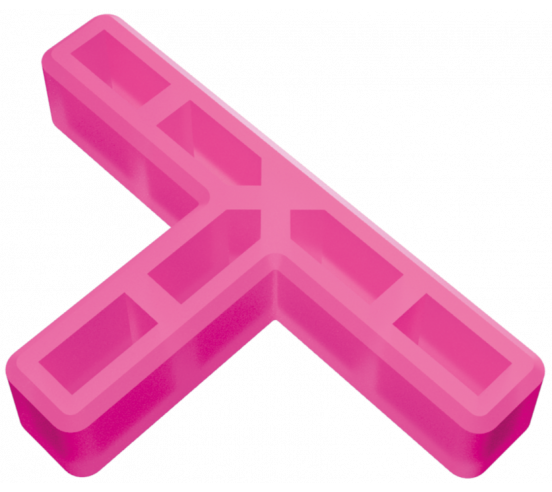 Sachet de 150 croisillons  en "T" 7mm Pavilift - 2