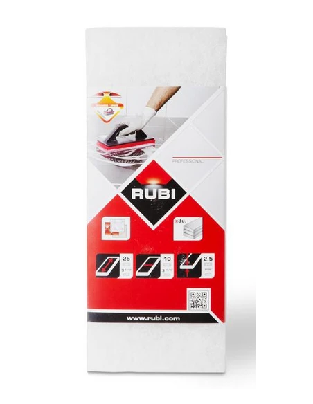 Rechange 3 abrasifs blanc (Trés doux) RUBI - 2