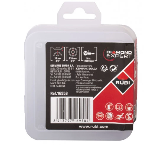 MEULES DIAMANTEES PRO-EDGER R pour biseauter RUBI - 7