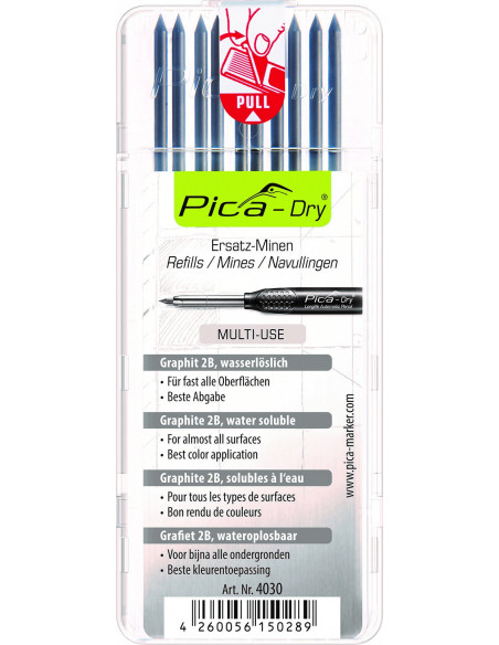 Pica-Dry 10x mines de rechange 4030  ( Graphite ) PICA - 1