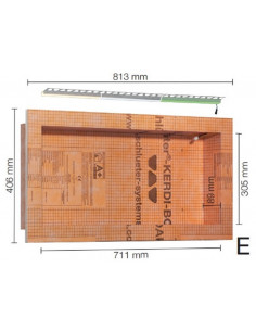 Kit niche avec éclairage Led - Kerdi Board NLT 711 x 305 x 89 mm SCHLUTER - 1