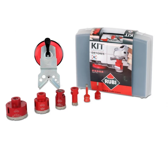 KIT 6 Trépans Drygres + Guide RUBI - 1