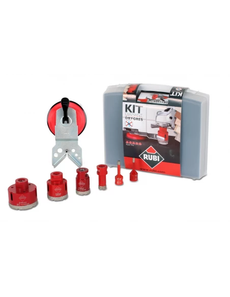 KIT 6 Trépans Drygres + Guide RUBI - 1