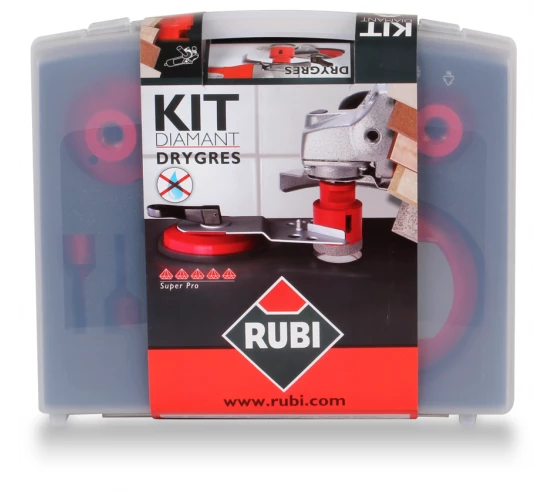 KIT 6 Trépans Drygres + Guide RUBI - 2