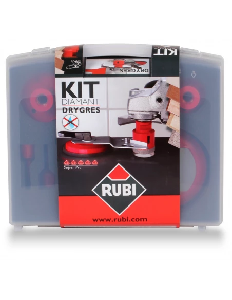 KIT 6 Trépans Drygres + Guide RUBI - 2