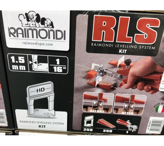 raimondi rls 250 cales  pour système auto-nivelant outillage carrelage neuf