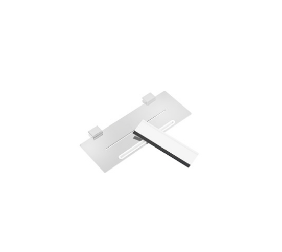 Fix Mi Porte Tablette INOX 30cm avec raclette alu/caoutchouc METROPOLITAN MAT INTER - 1