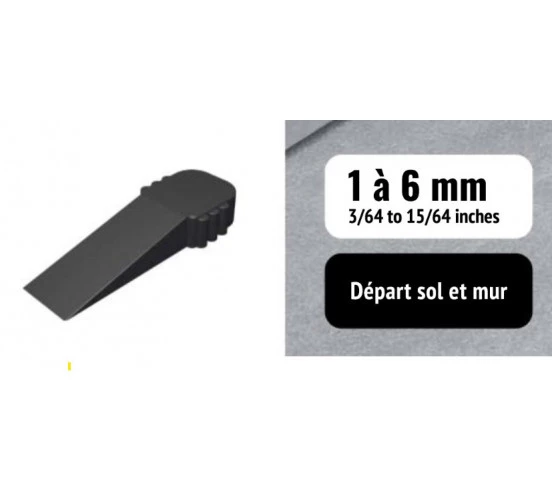 150 Cales d'ajustement de carreleur biseautées / 0 à 6 mm PAVILIFT - 1