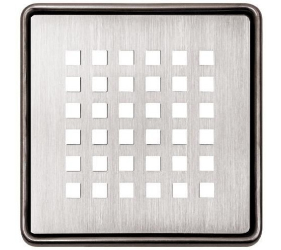 Set Grille/cadre Kerdi-Drain-Style Square Design 3 SCHLUTER - 1