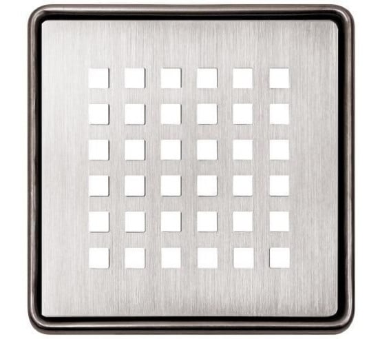 Set Grille/cadre Kerdi-Drain-Style Square Design 3 SCHLUTER - 1